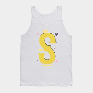 "S" This Is Letter S Capital First Letter In Your Name Tank Top